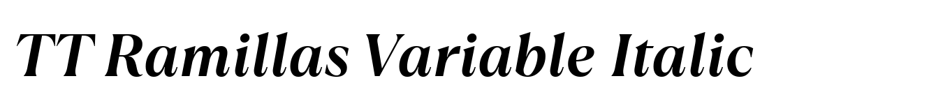 TT Ramillas Variable Italic